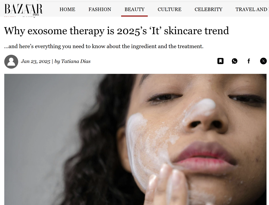 什麼外泌體療法將成為2025年最熱門的護膚趨勢